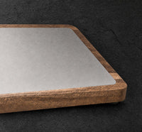 Ember Grain Surface close-up: 316 marine-grade stainless, non-porous